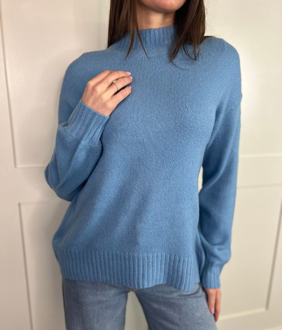 Blue Heidi Relaxed Jumper