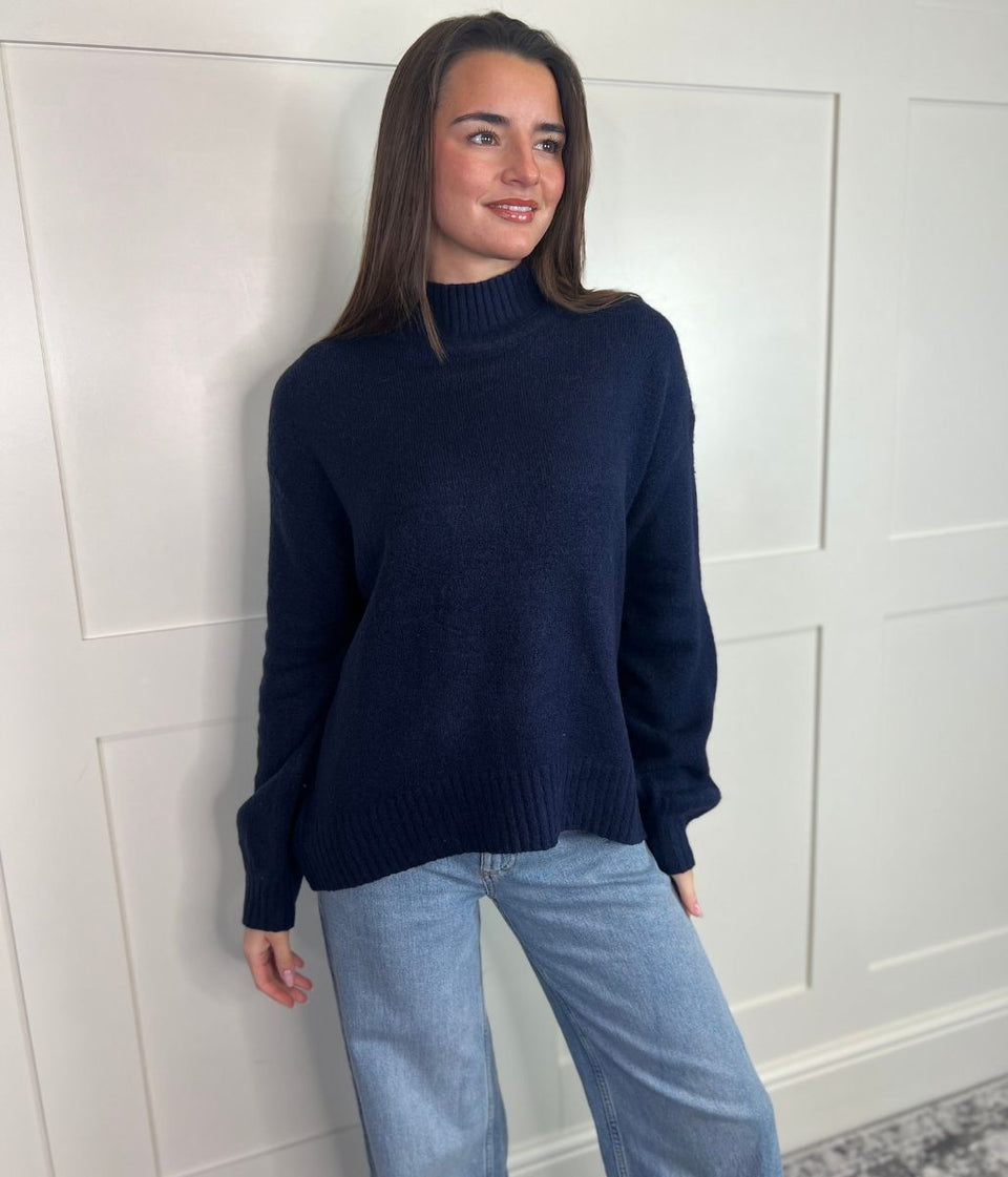 Navy Heidi Relaxed Jumper