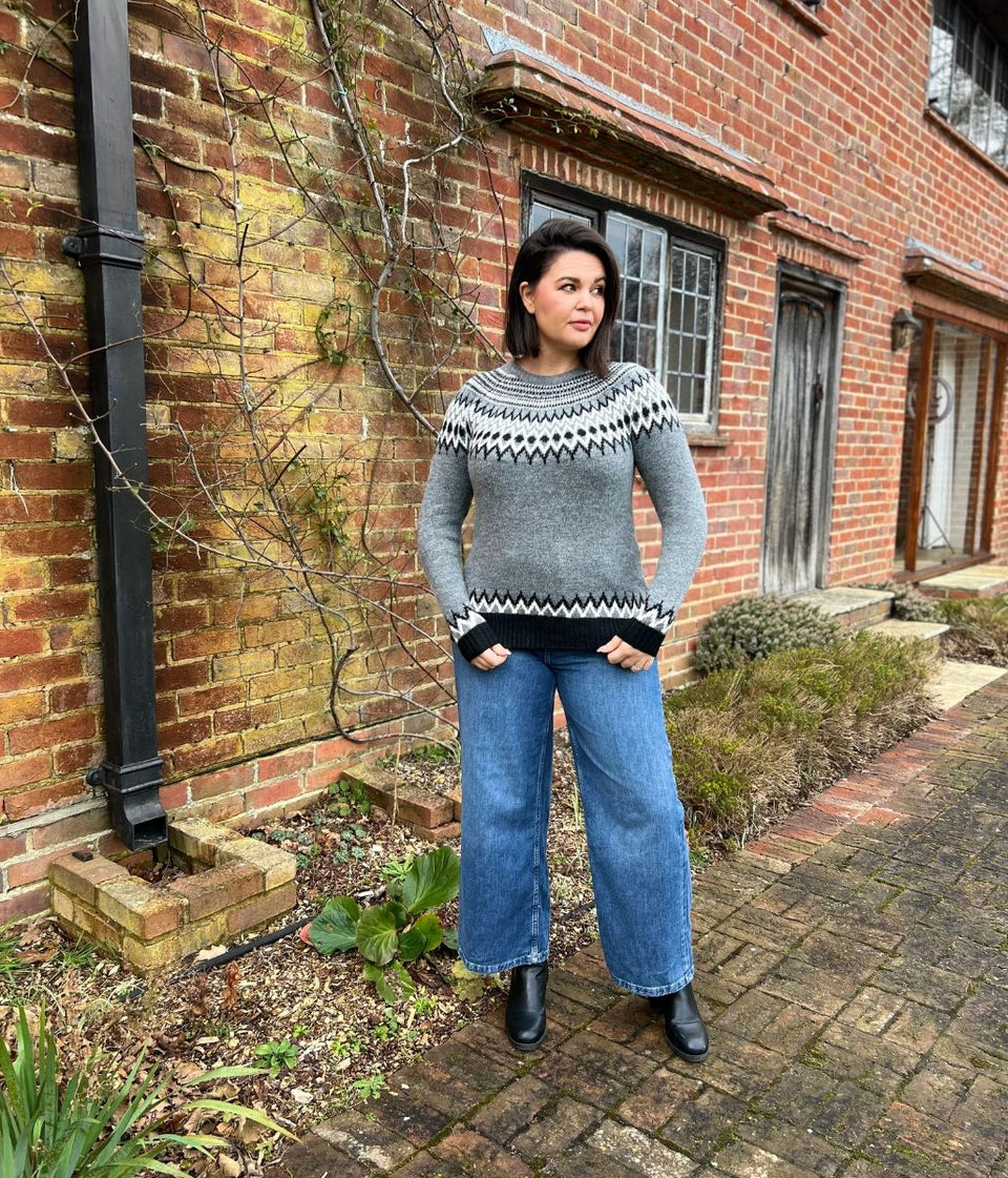 Grey Fairisle Design Jumper