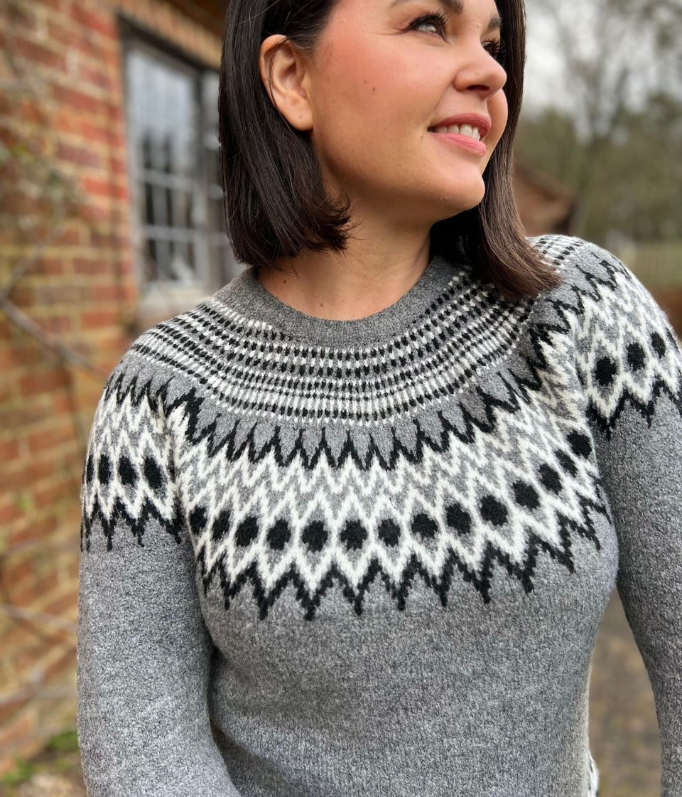 Grey Fairisle Design Jumper