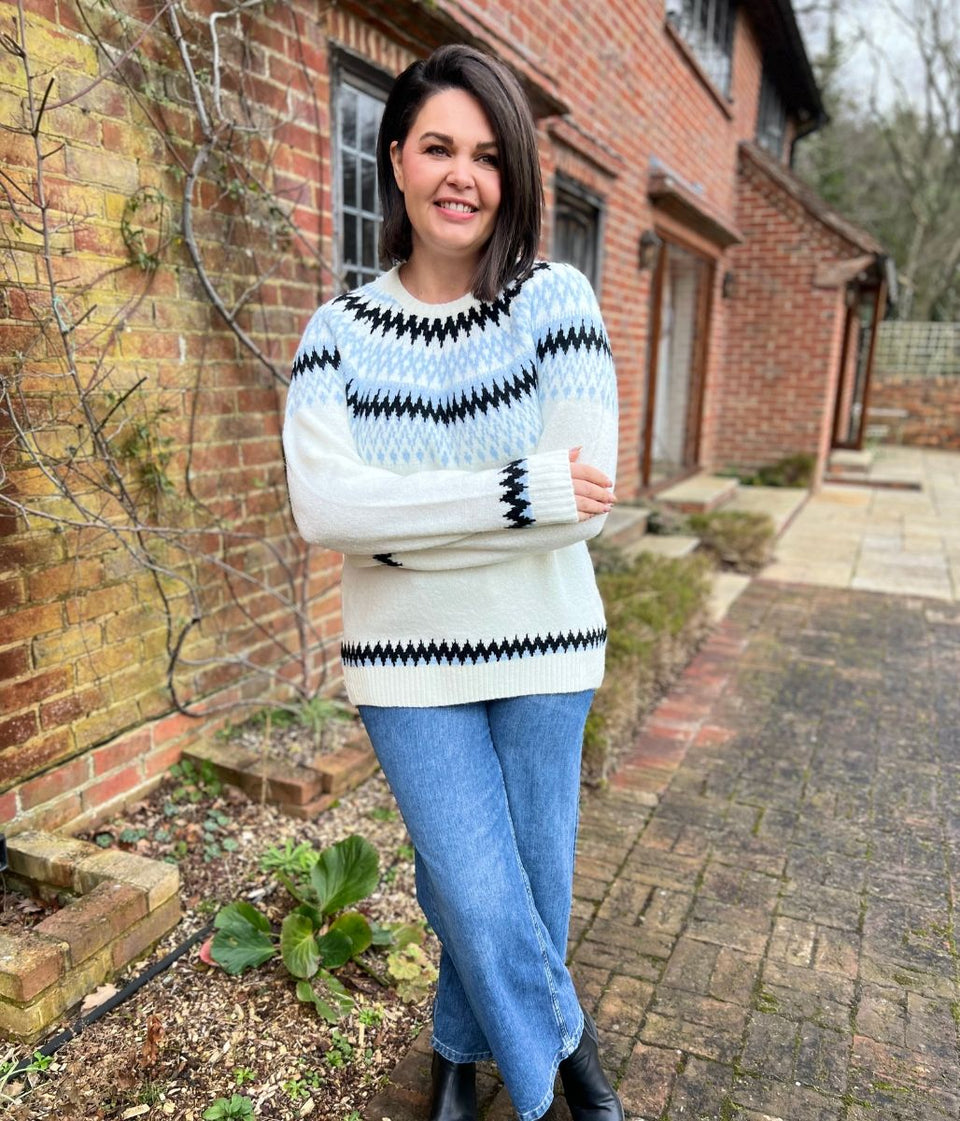 Ivory Fairisle Design Jumper