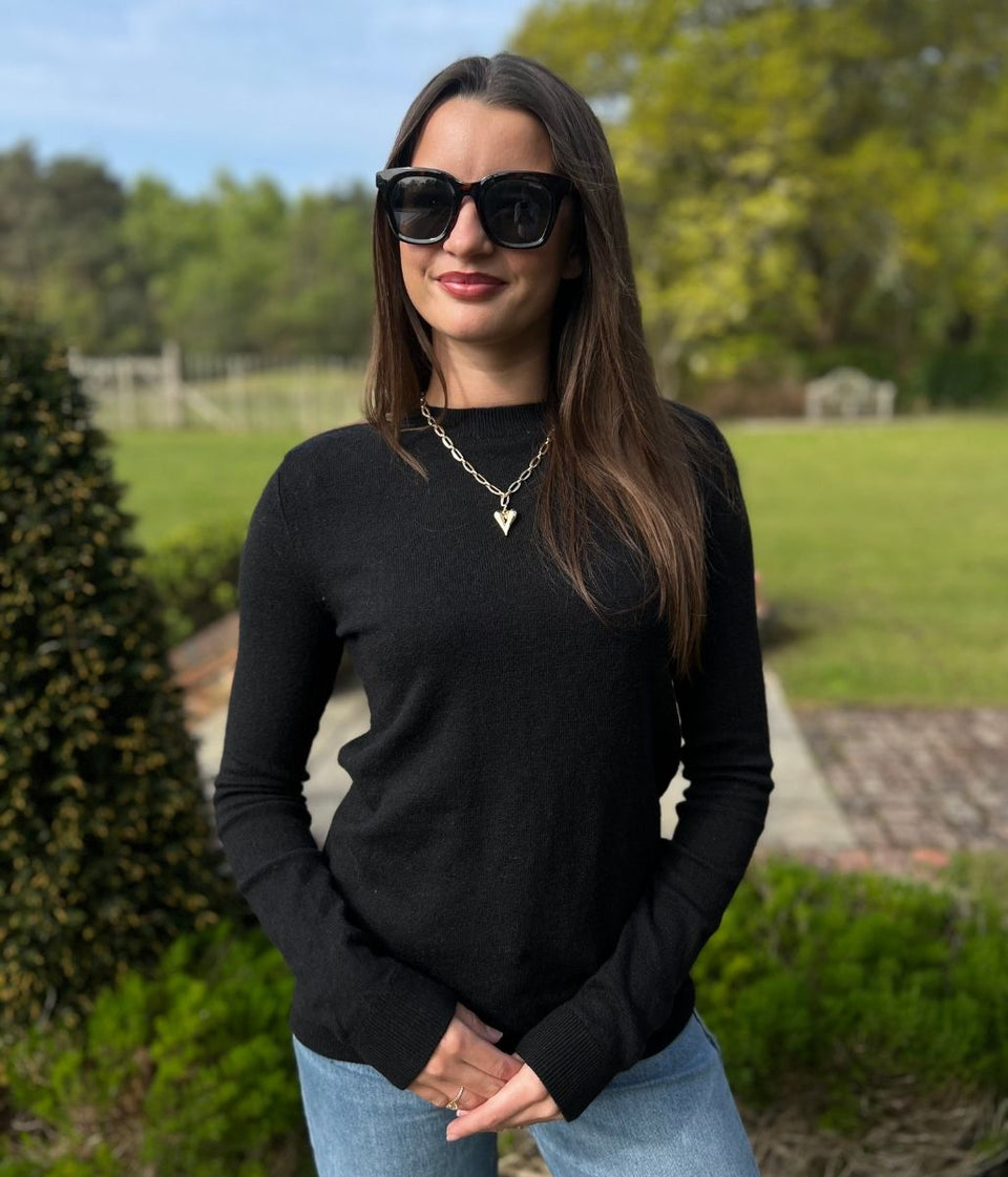 Black Recycled Blend Jumper