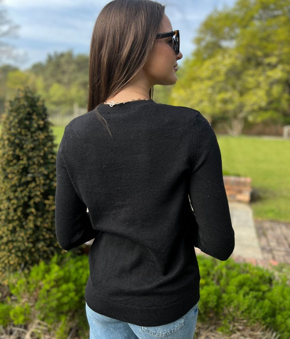 Black Recycled Blend Jumper
