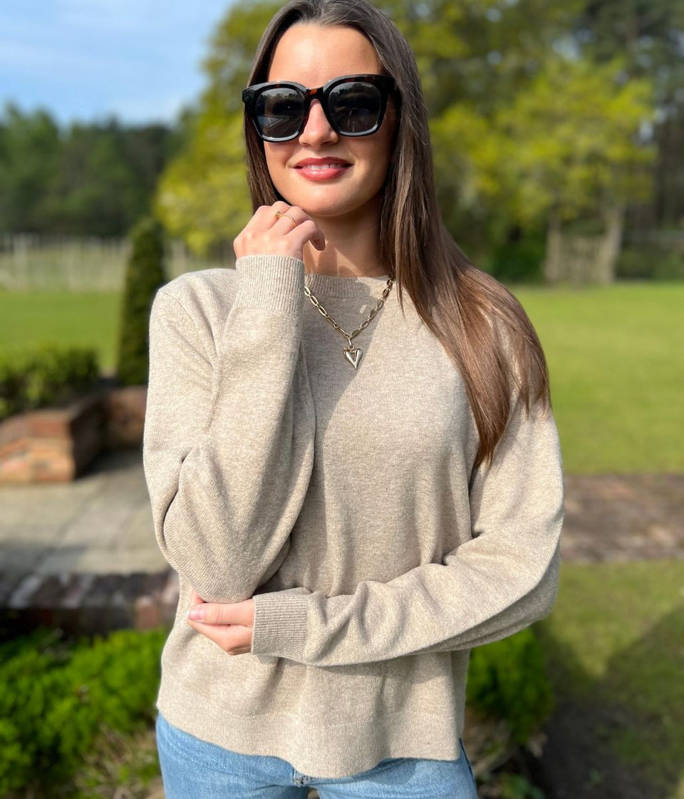 Taupe Recycled Blend Jumper
