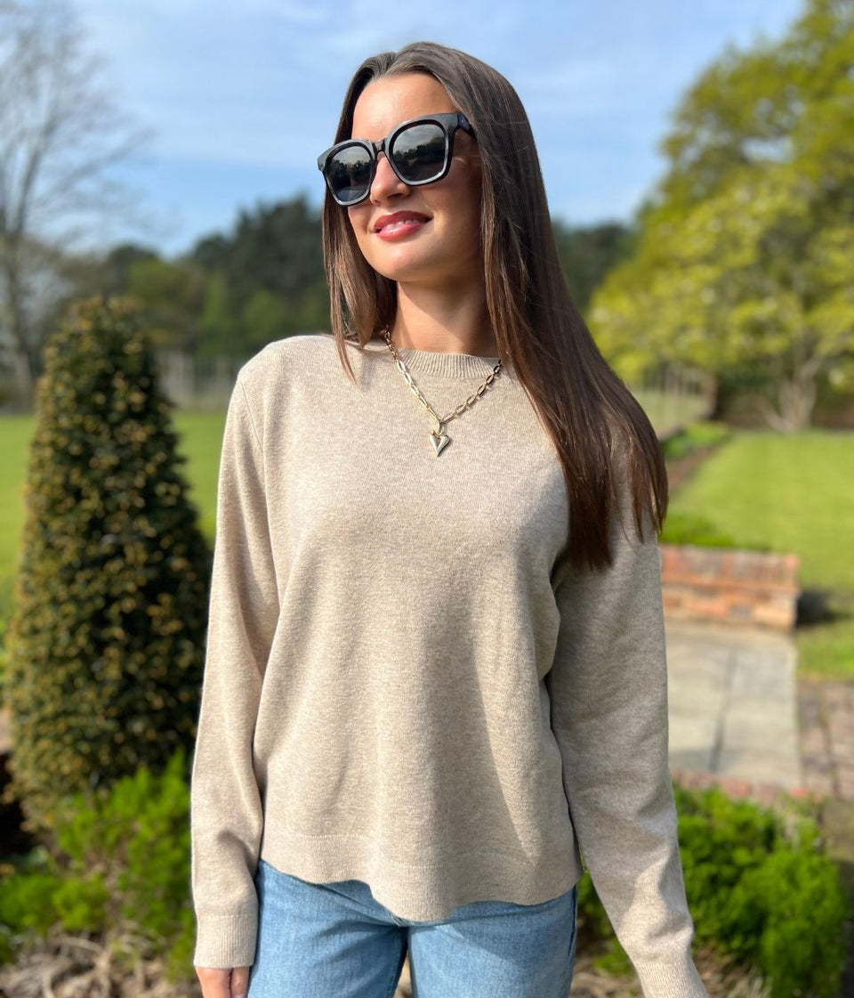 Taupe Recycled Blend Jumper