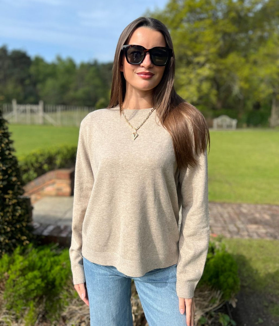 Taupe Recycled Blend Jumper