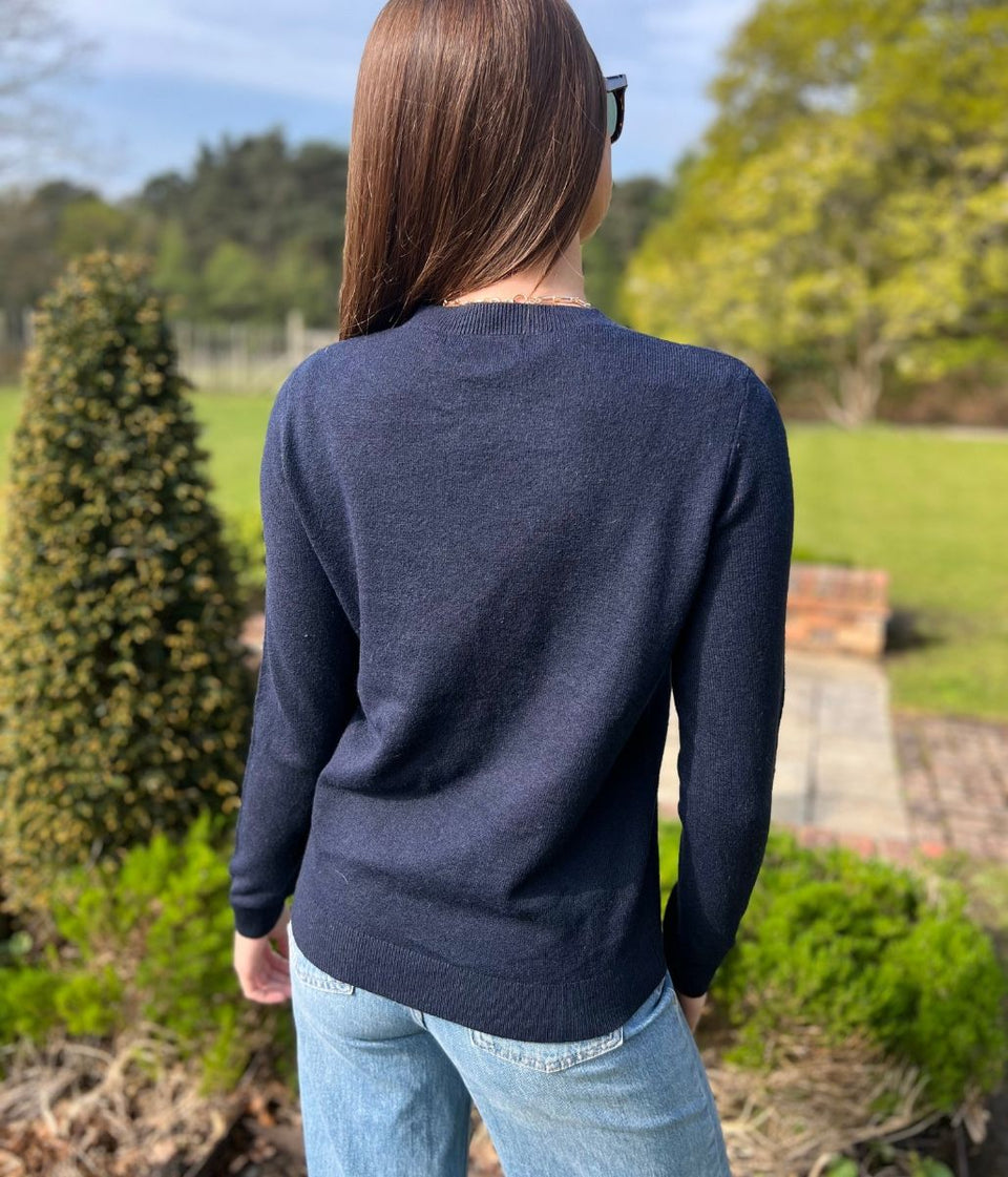 Navy Recycled Blend Jumper