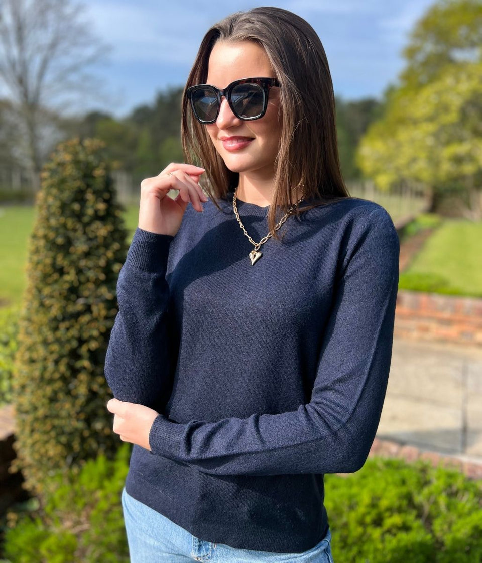 Navy Recycled Blend Jumper