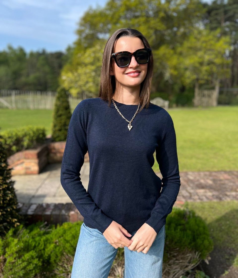 Navy Recycled Blend Jumper