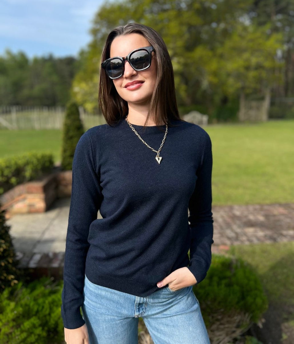 Navy Recycled Blend Jumper
