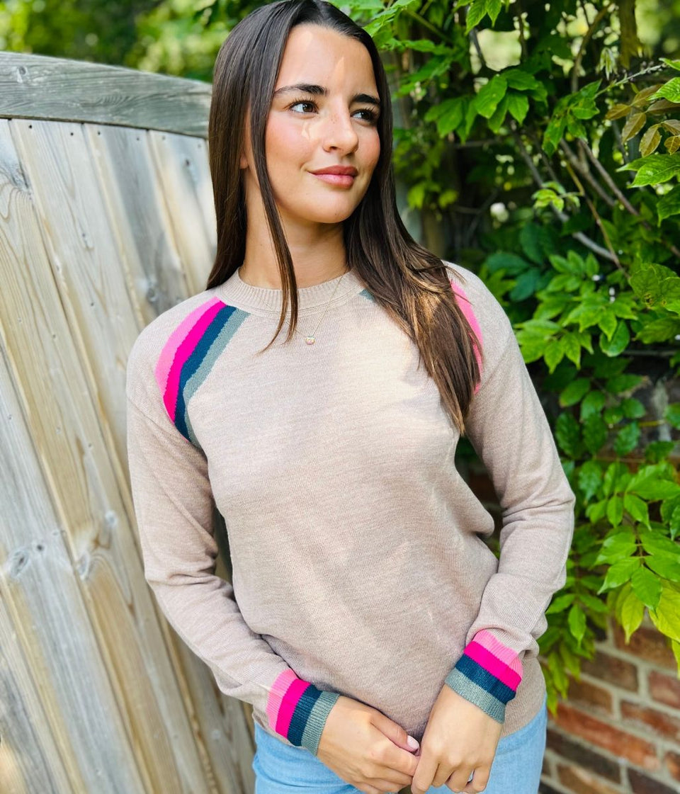 Camel Rainbow Detail Jumper