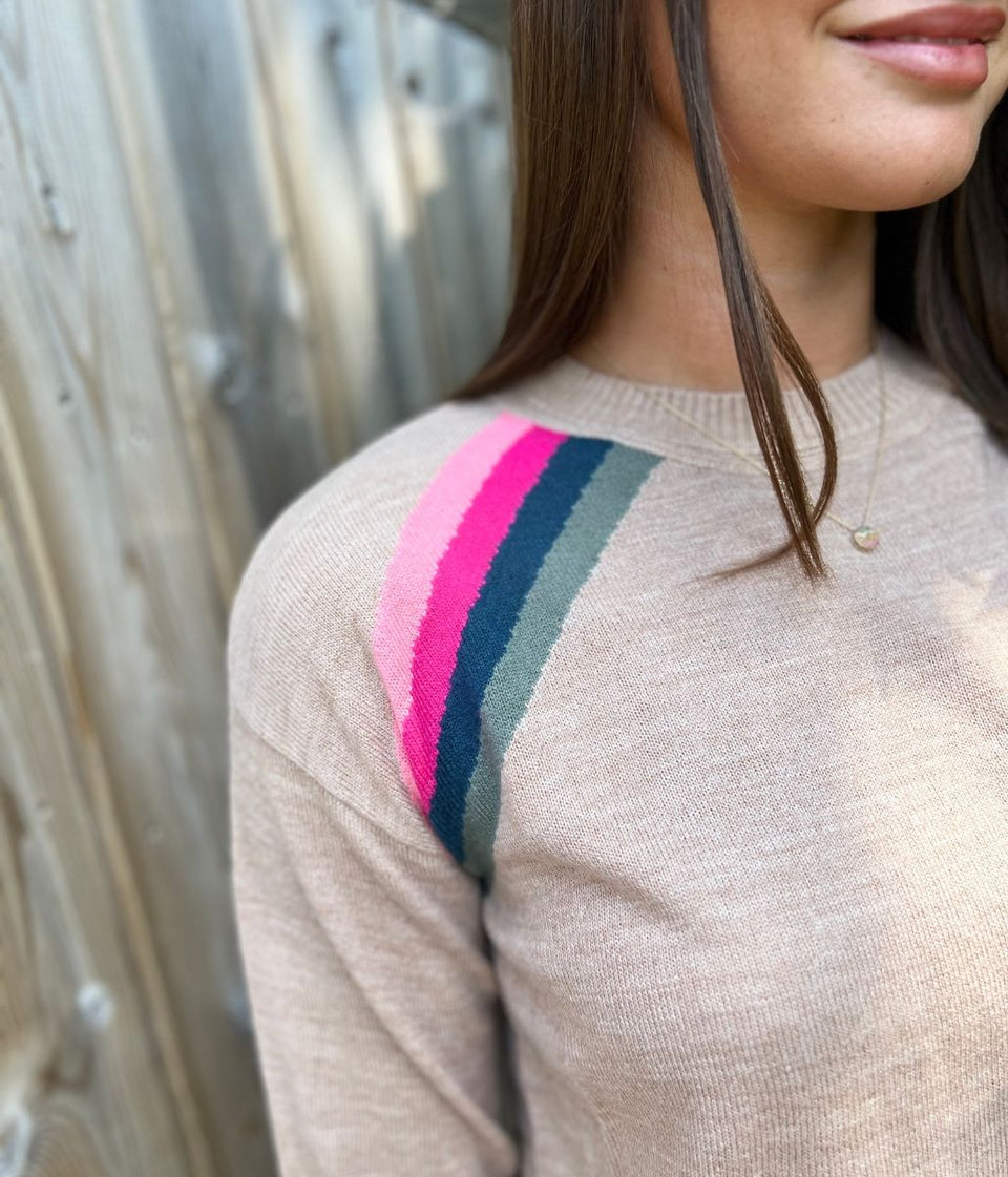 Camel Rainbow Detail Jumper