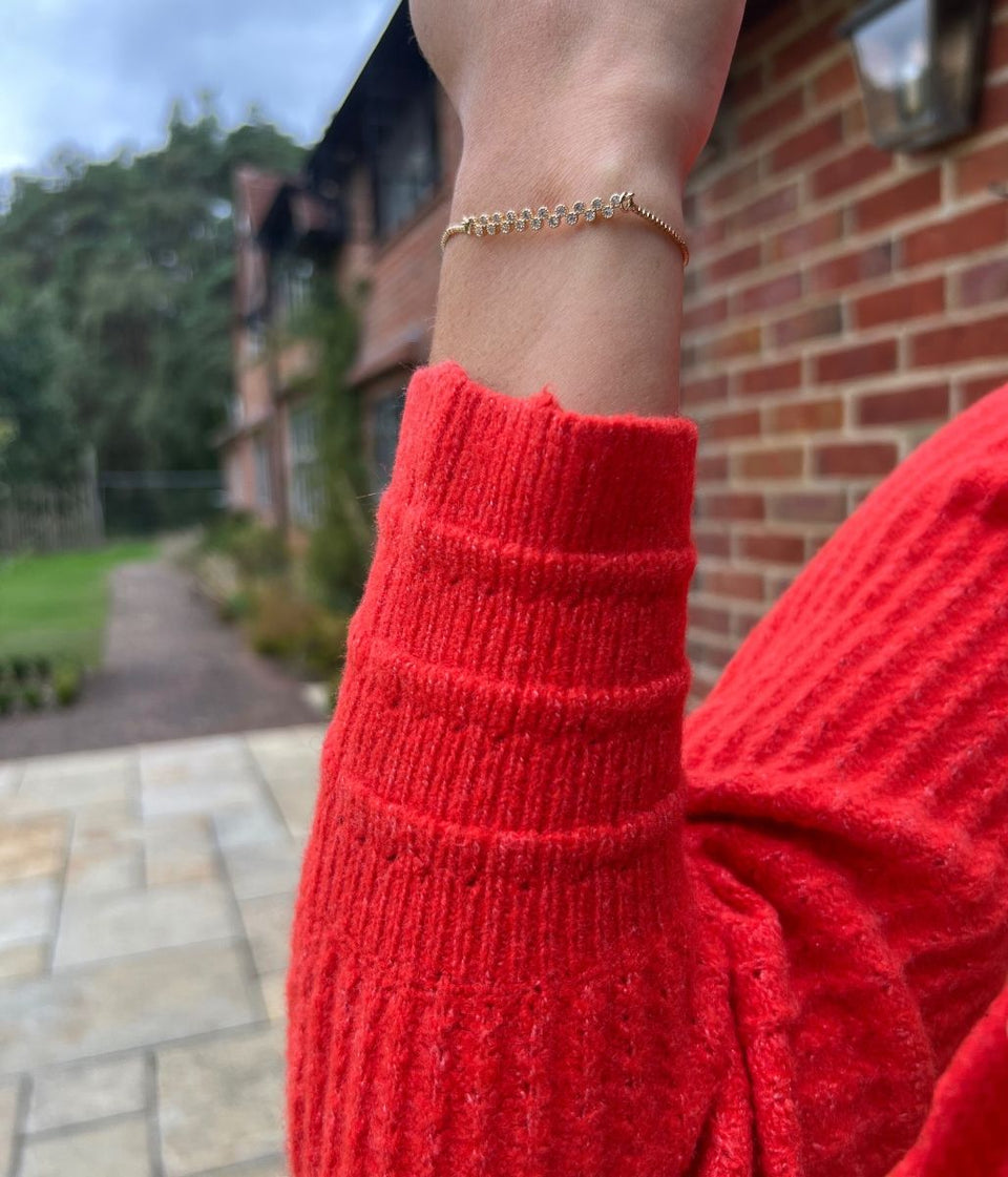 Coral Crew Neck Classic Jumper