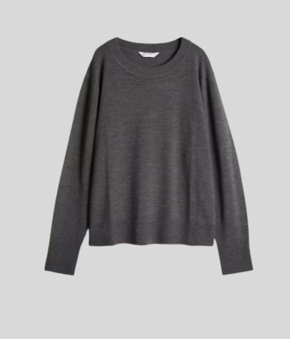 Brown Fine Merino Wool Jumper