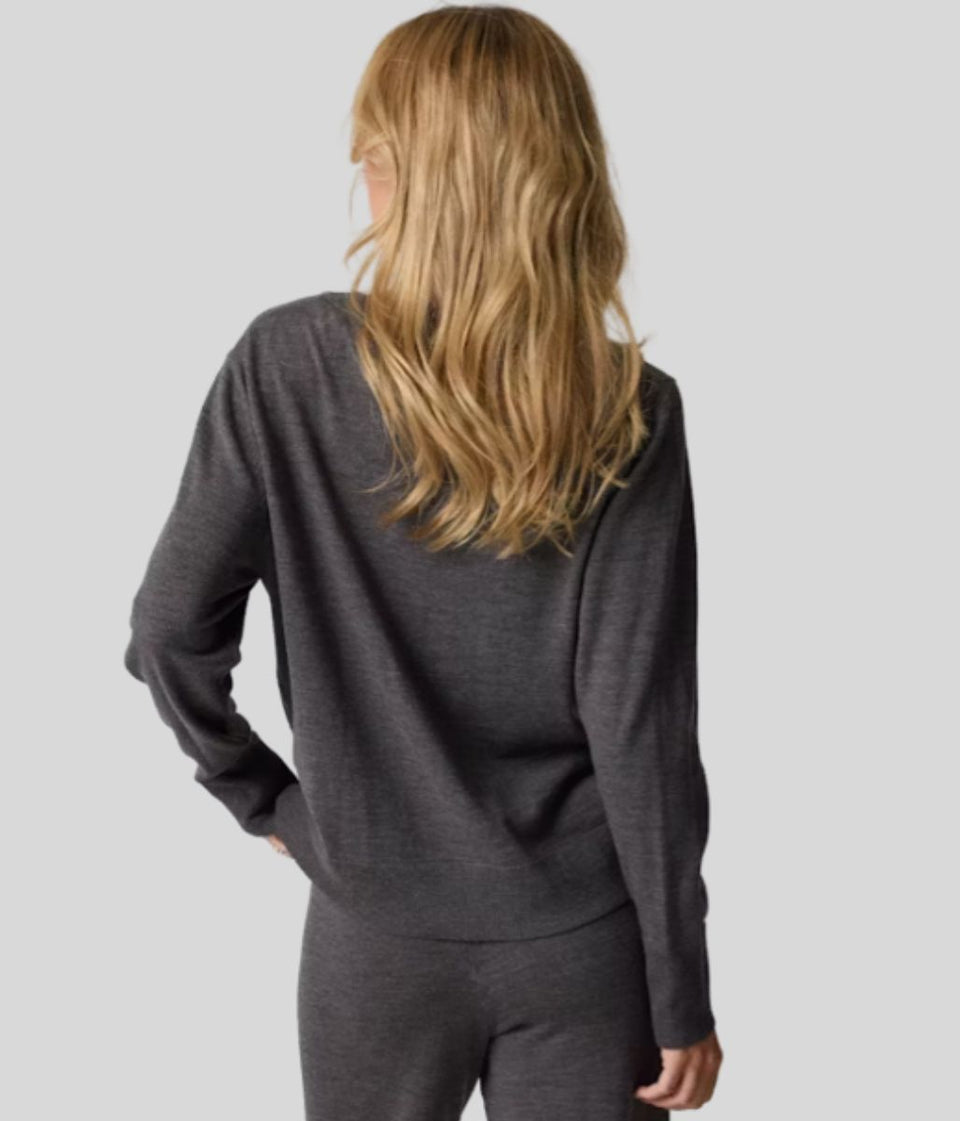 Brown Fine Merino Wool Jumper