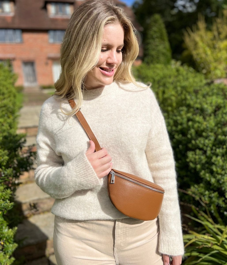 Ecru Alpaca Blend Crew Neck Jumper