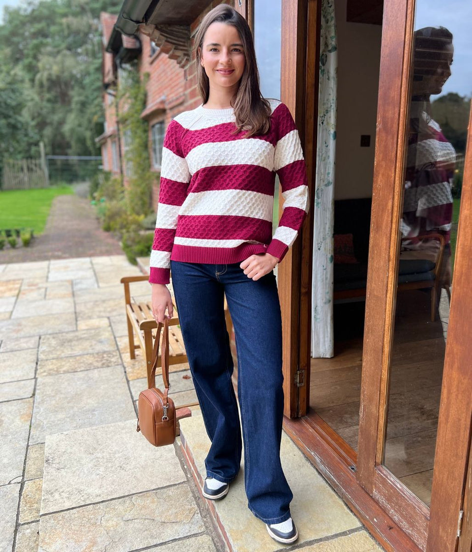 Dartmouth Textured Stripe Jumper