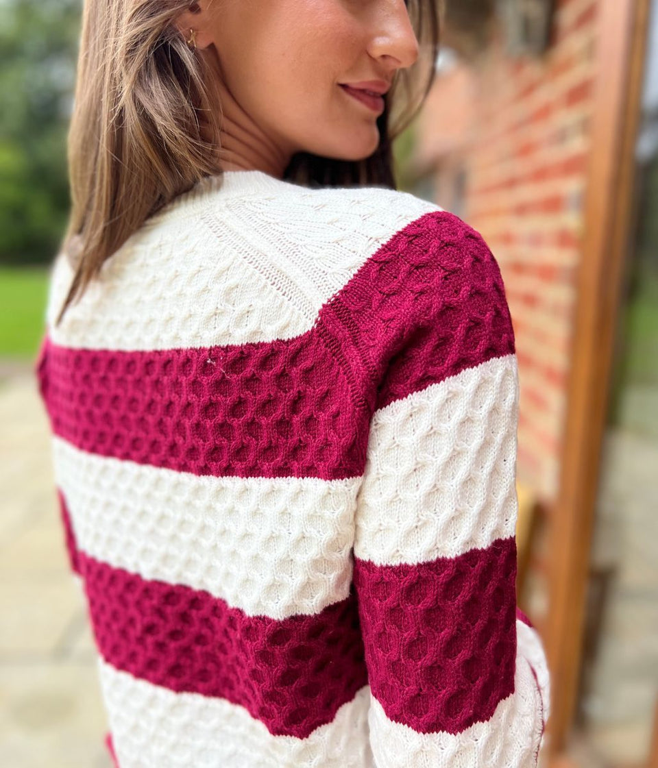 Dartmouth Textured Stripe Jumper