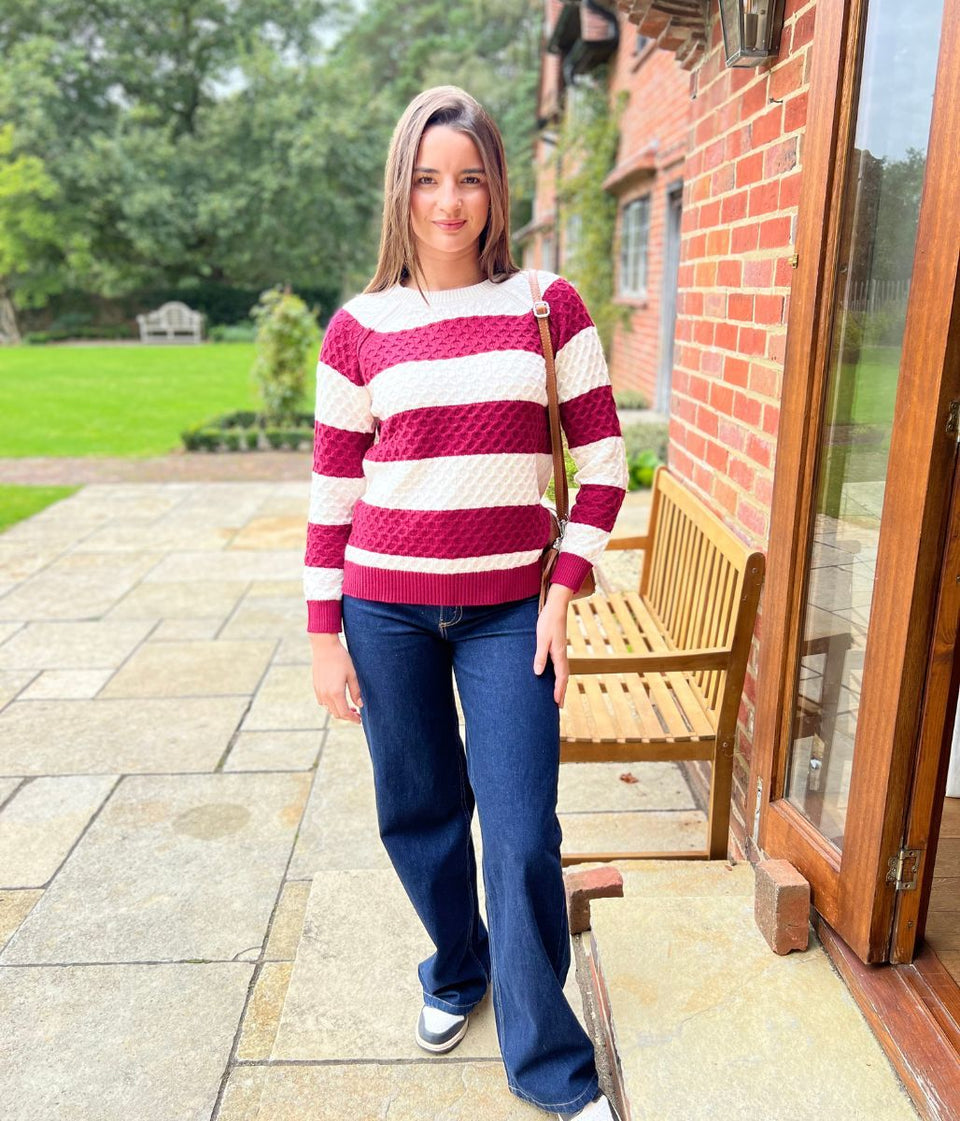 Dartmouth Textured Stripe Jumper