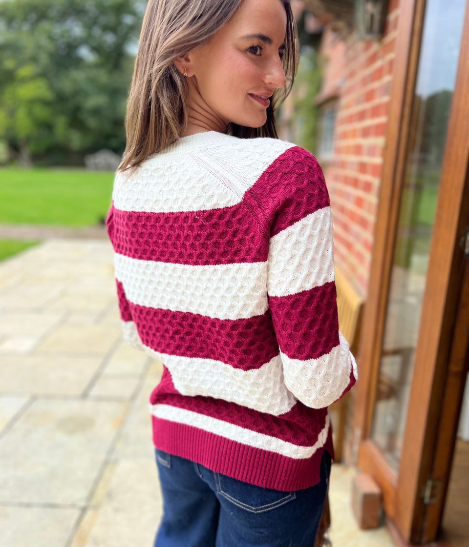 Dartmouth Textured Stripe Jumper