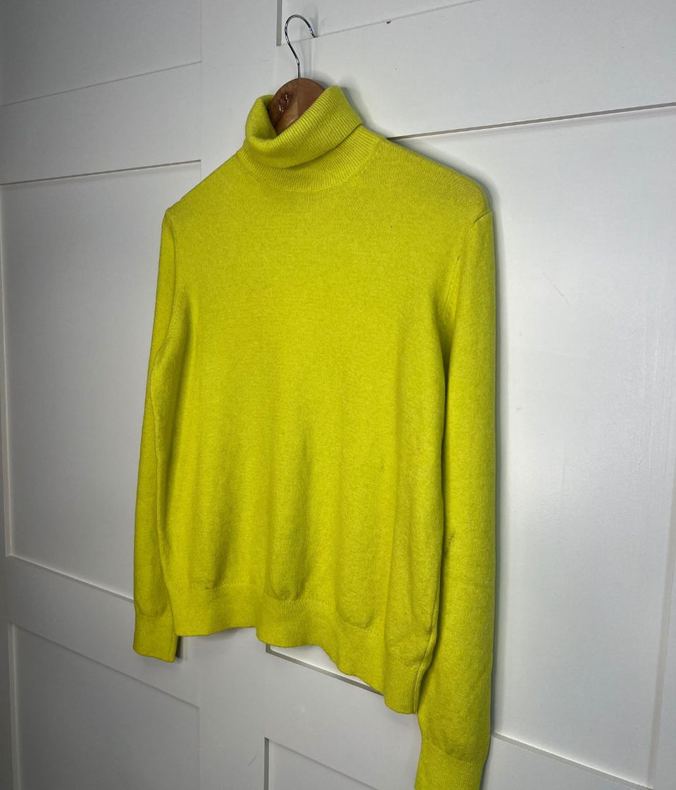 Yellow Polo Neck Jumper