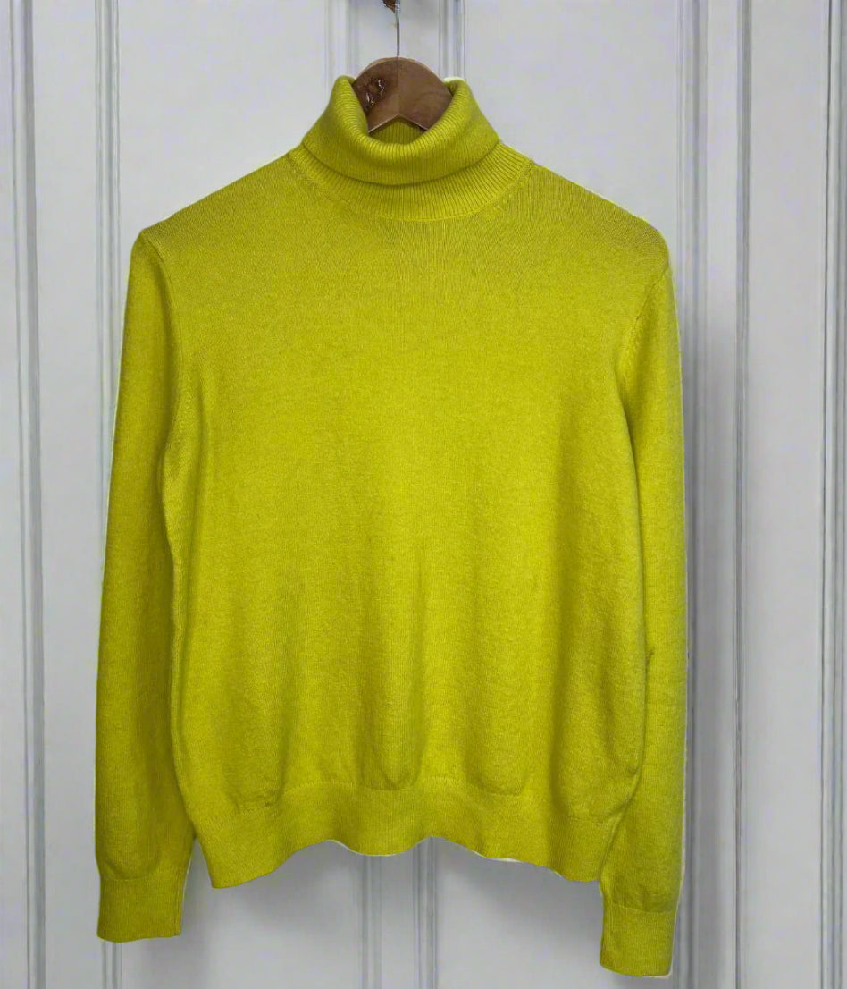 Yellow Polo Neck Jumper