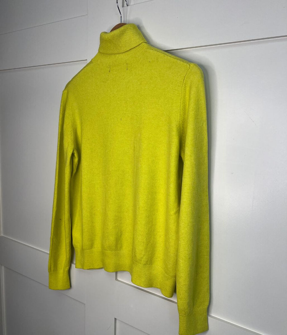 Yellow Polo Neck Jumper