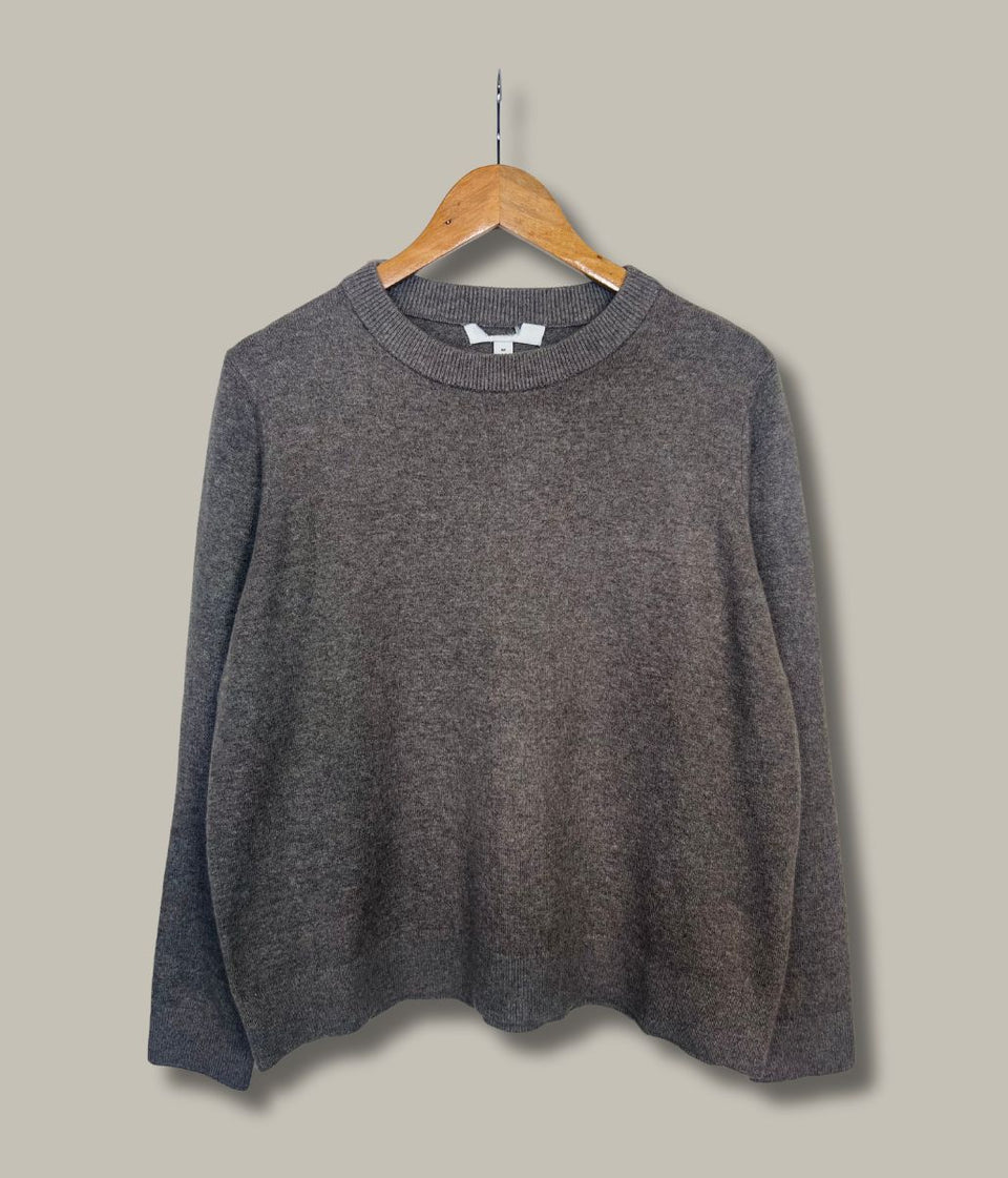 Mocha Air Yarn Crew Neck Jumper
