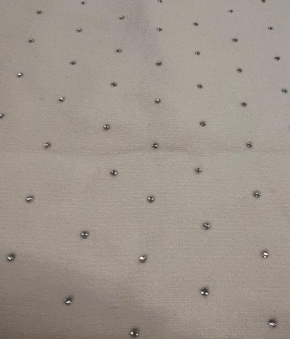 Ivory Diamante Fine Knit Jumper - Seconds