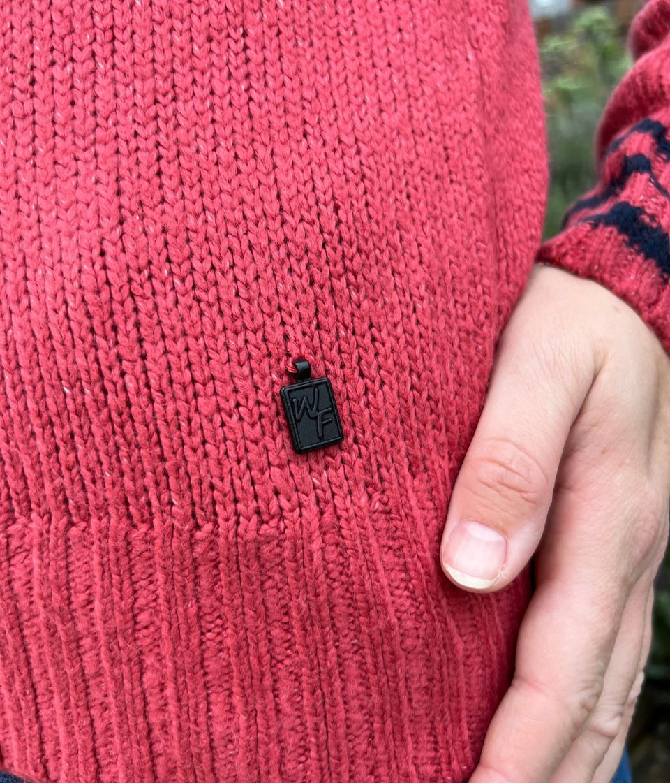 Salmon Pink Dawkins Tipped Jumper