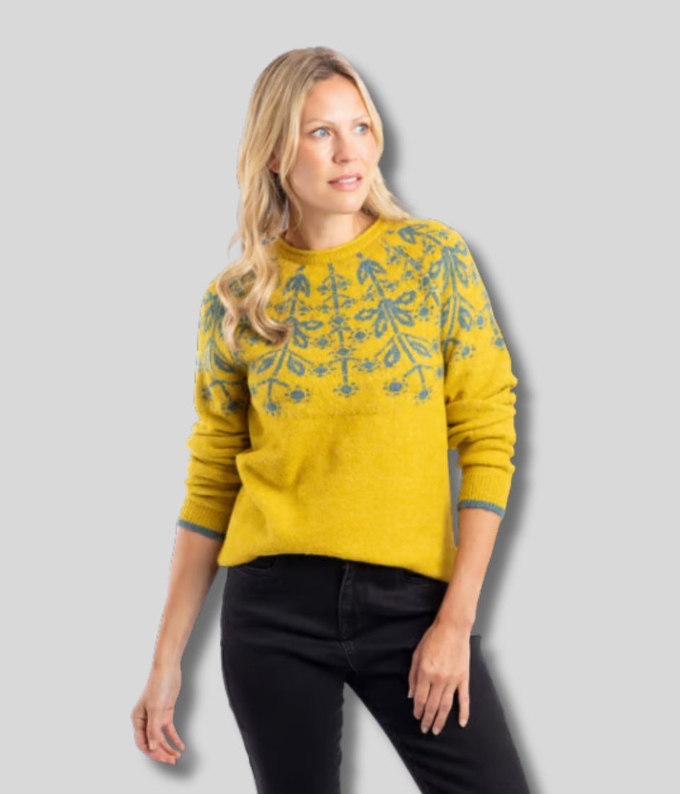 Antique Moss Miska Fairisle Jumper