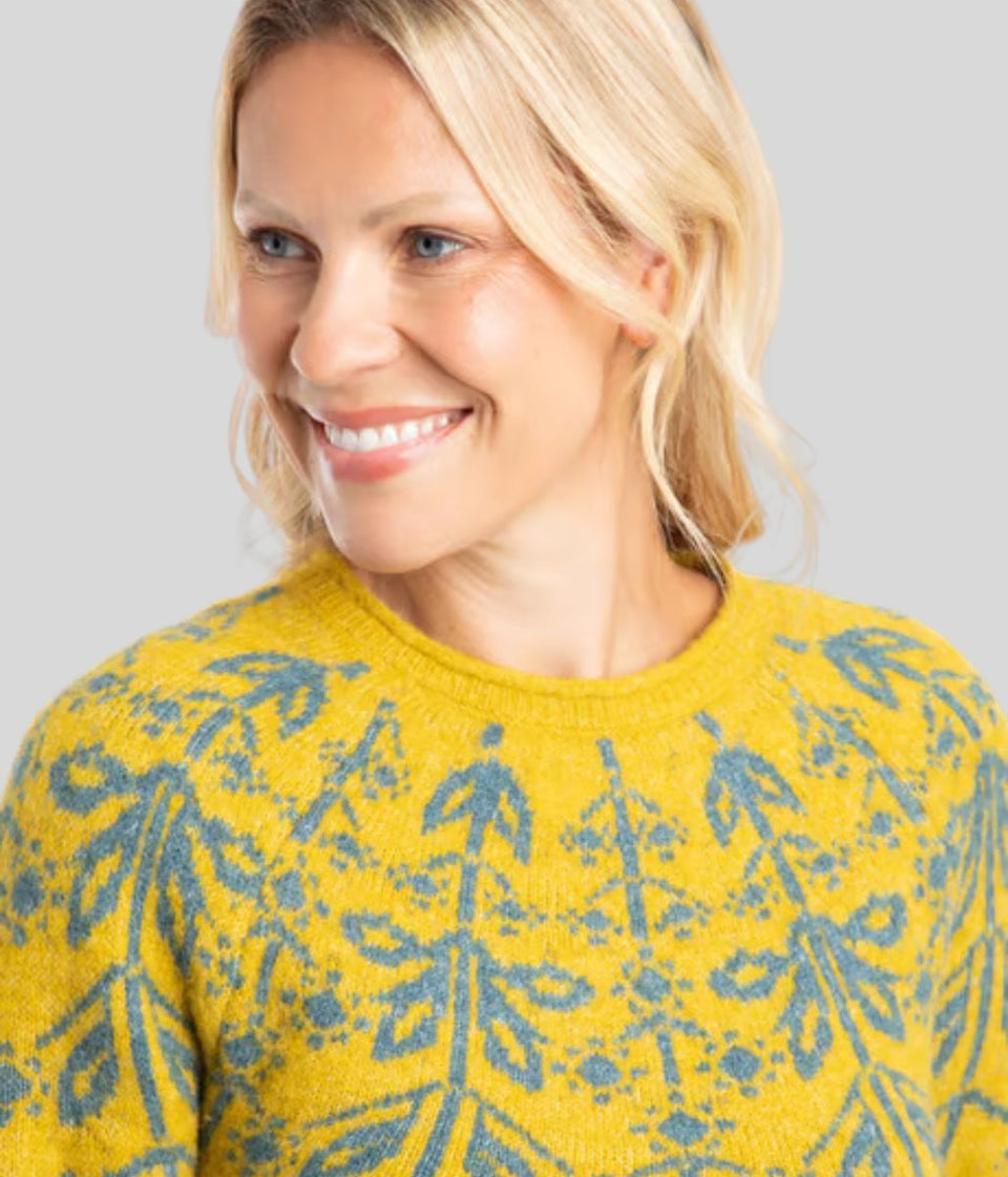 Antique Moss Miska Fairisle Jumper