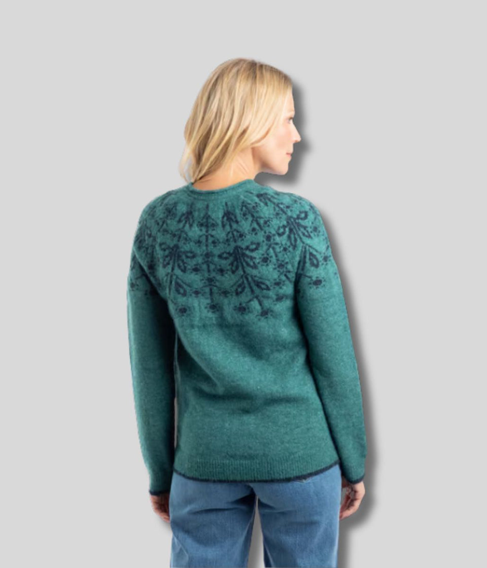 Deep Teal Miska Fairisle Jumper