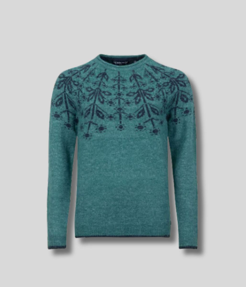 Deep Teal Miska Fairisle Jumper