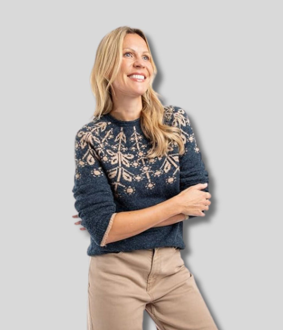 Navy Miska Fairisle Jumper