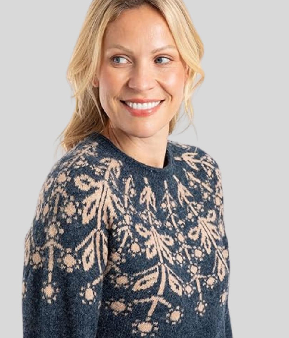 Navy Miska Fairisle Jumper