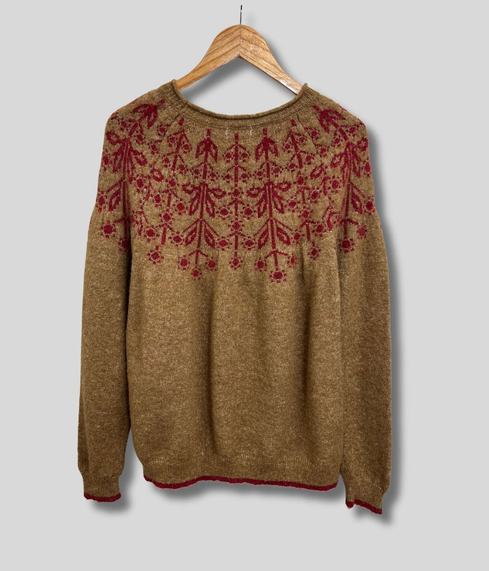 Caramel Miska Fairisle Jumper