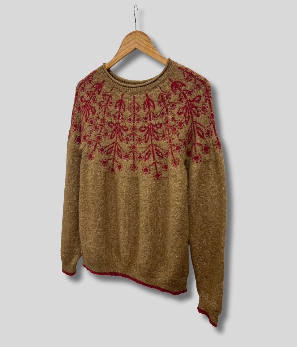Caramel Miska Fairisle Jumper