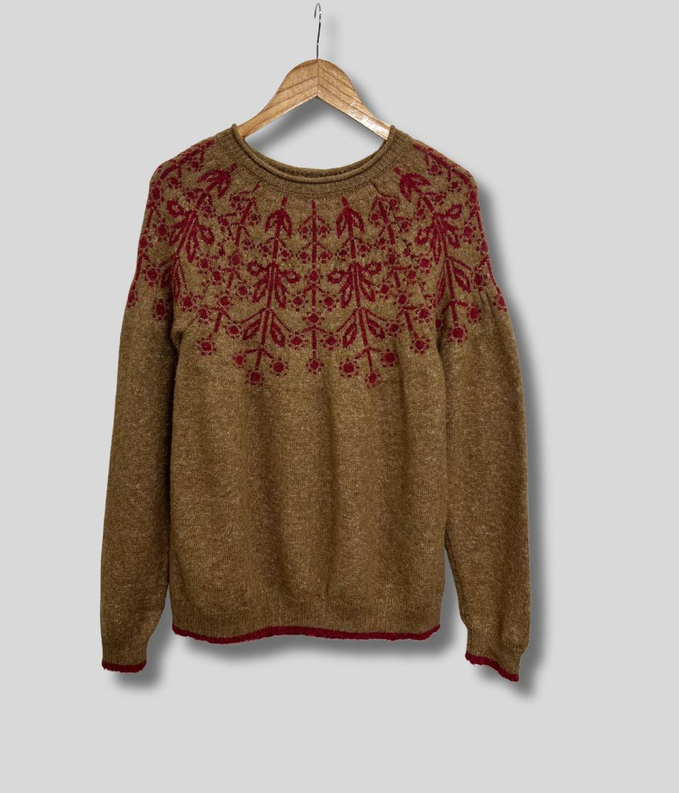 Caramel Miska Fairisle Jumper