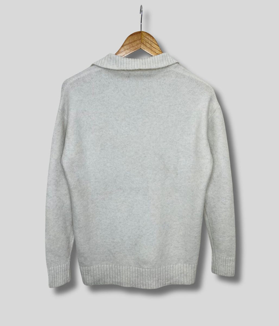 Ecru Collared Jumper
