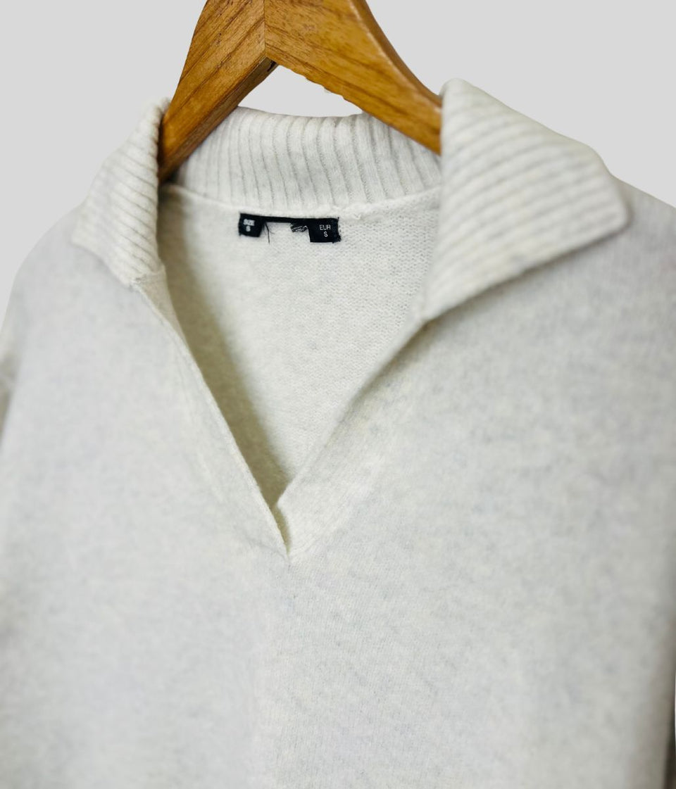 Ecru Collared Jumper