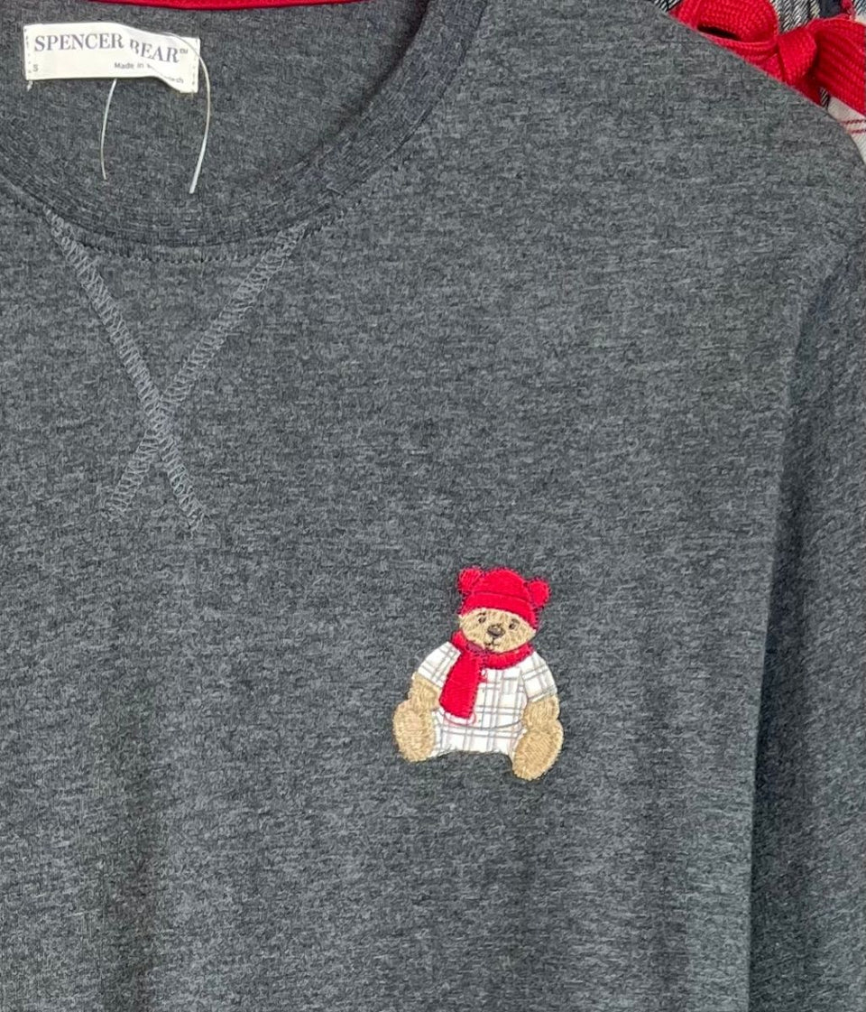 Mens Long Sleeved Spencer Bear Pyjamas