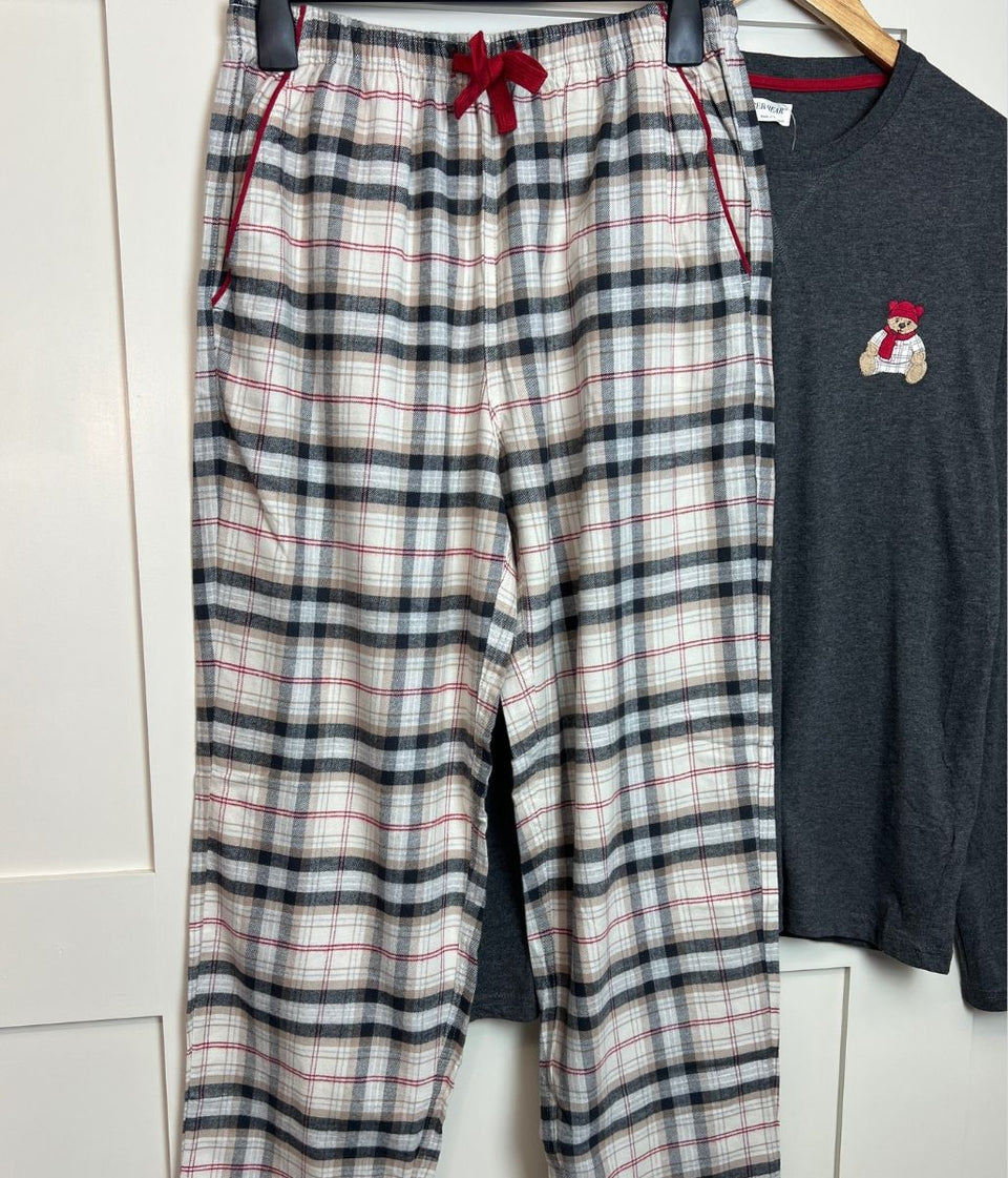 Mens Long Sleeved Spencer Bear Pyjamas