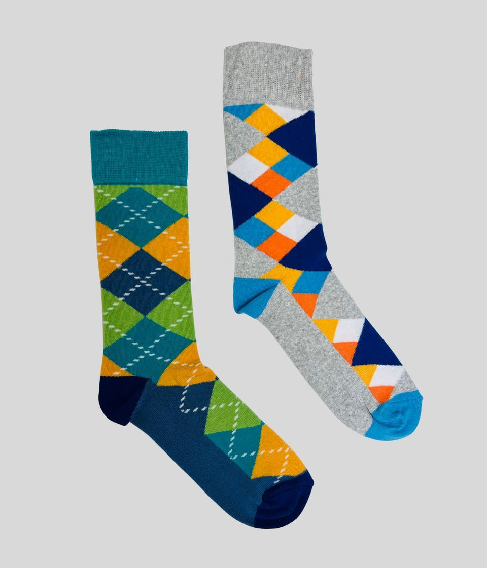 Happy Socks 2 Packs Diamond Design