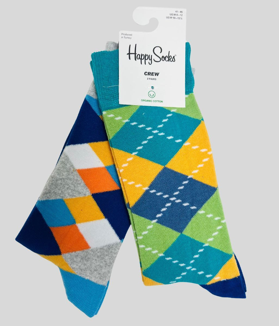 Happy Socks 2 Packs Diamond Design