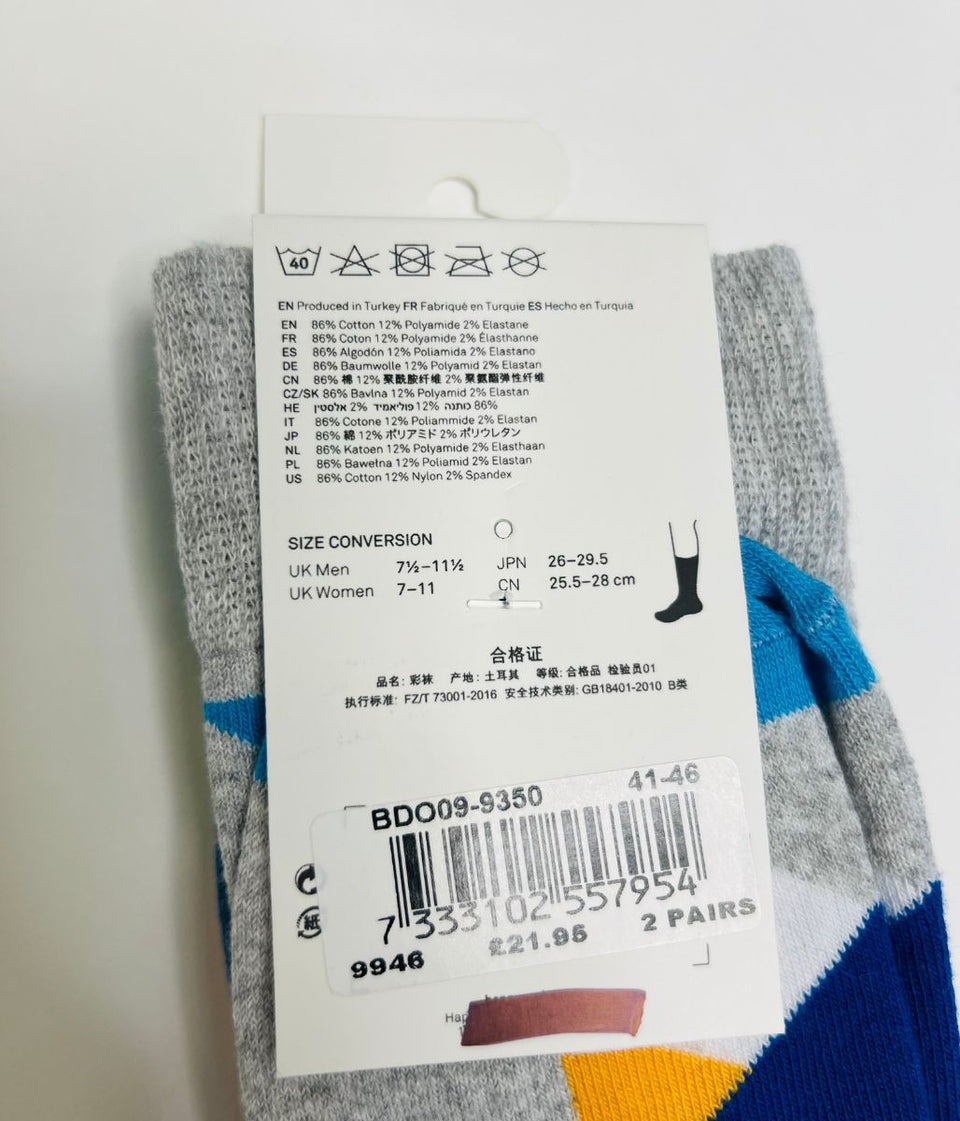 Happy Socks 2 Packs Diamond Design