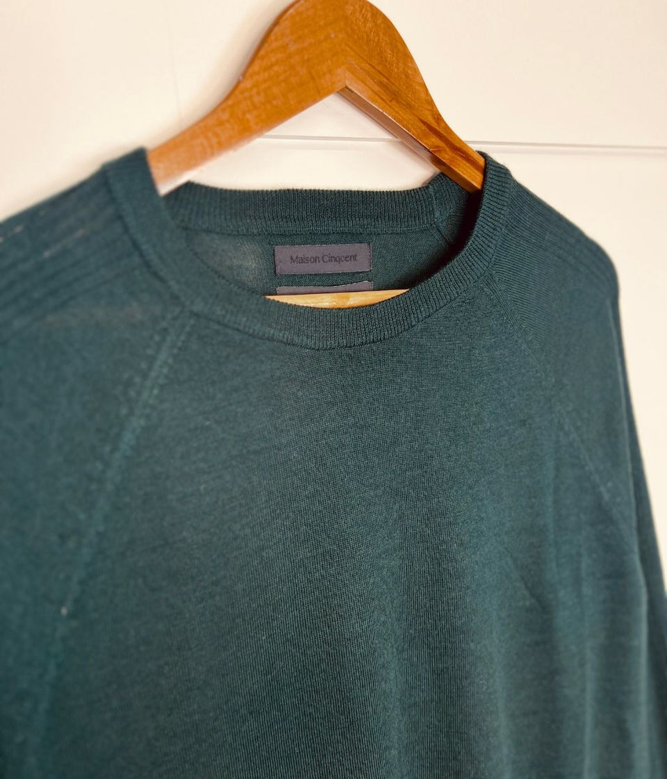 Green Men's Merino Wool Jumper