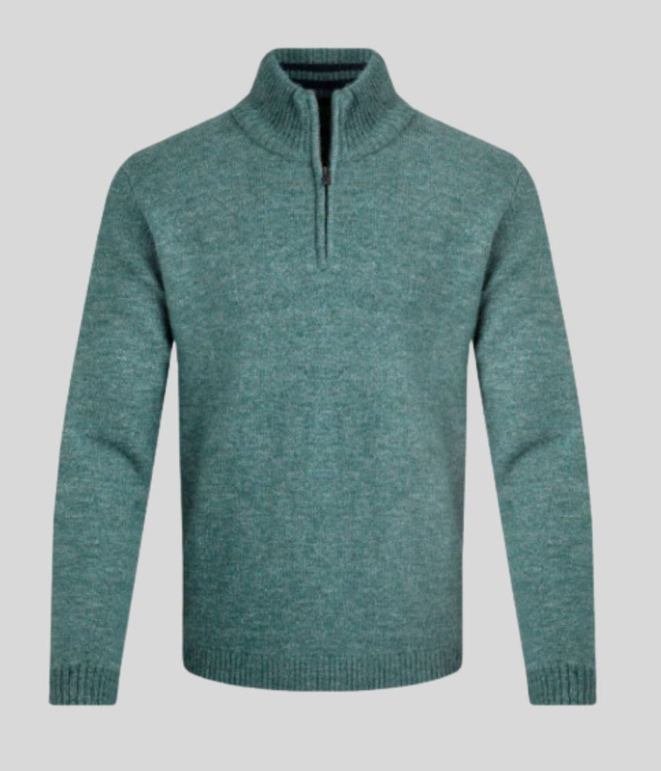 Green Men's Helmsdale 1/4 Zip Jumper