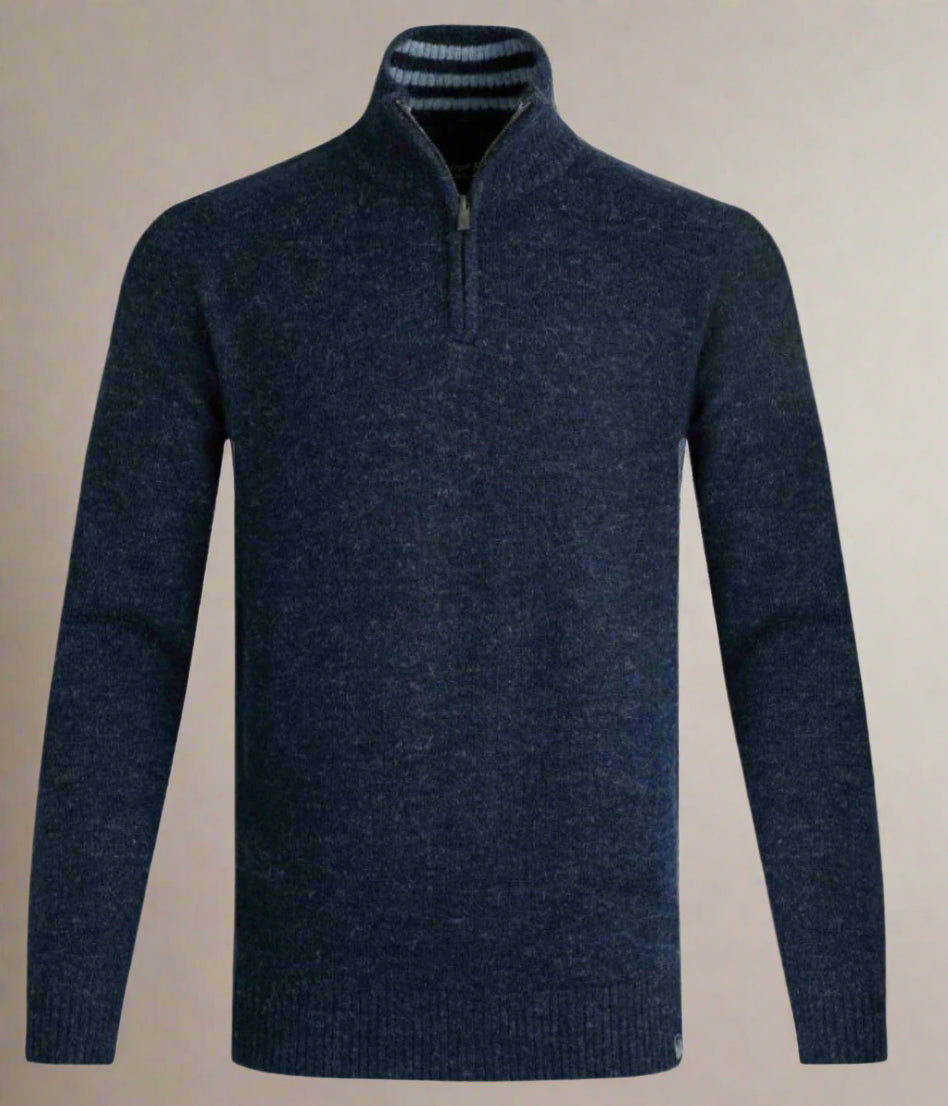 Navy Men's Helmsdale 1/4 Zip Jumper