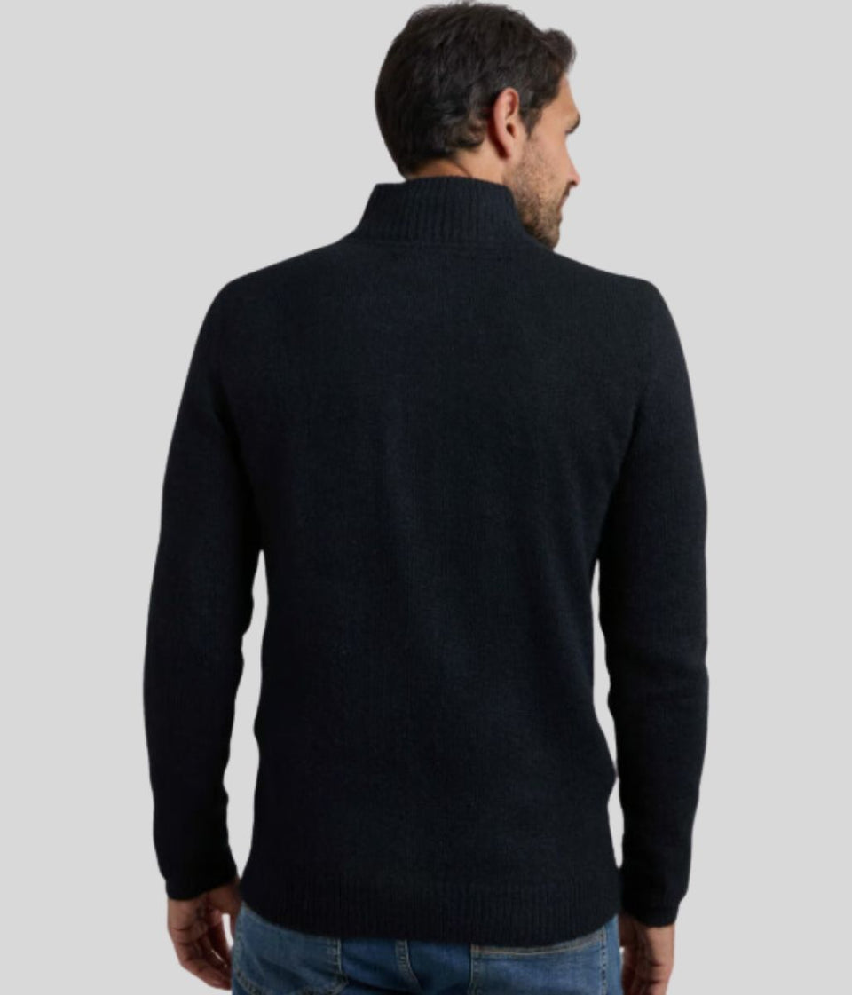 Black Men's Helmsdale 1/4 Zip Jumper